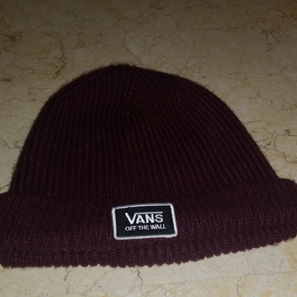 Burgundy Beanie by Vans